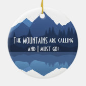 De bergen noemen...Ornament Keramisch Ornament (Achterkant)