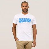 De bergen noemen Retro Clouds & Sky T-shirt (Voorkant volledig)