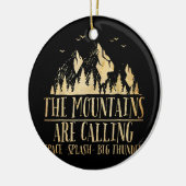 De bergen noemen ruimte-spiegel grote donder keramisch ornament (Links)