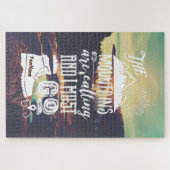 De bergen noemen Typografie Uw Foto Legpuzzel (Horizontaal)