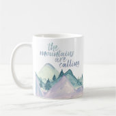 De bergen noemen Waterverf koffie Mok (Links)