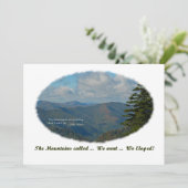 De bergen noemen / We hebben de berg uitgezet en u Kaart (Staand voorkant)