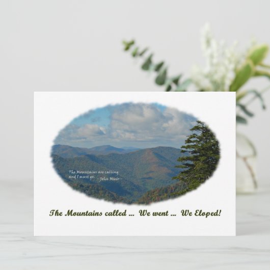 De bergen noemen / We hebben de berg uitgezet en u Kaart (Staand voorkant)