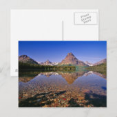 De bergen reflecteren de kalmte van Two Medicine L Briefkaart (Voorkant / Achterkant)