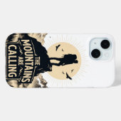 De Bergen Riep Avontuur Silhouet Case-Mate iPhone Case (Achterkant (horizontaal))