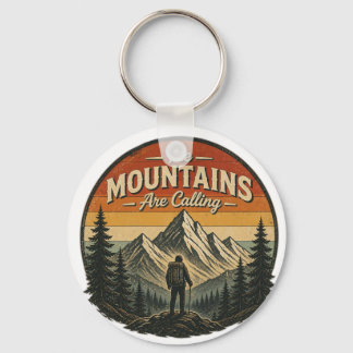 De Bergen Riepen – Vintage Wandelen Sleutelhanger