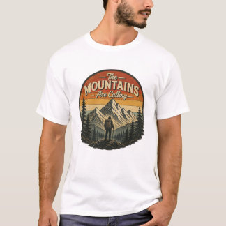 De Bergen Riepen – Vintage Wandelen T-shirt