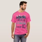 De bergen roepen actief t-shirt (Voorkant volledig)