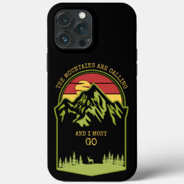 De bergen roepen bos zonsondergang herten  Case-Mate iPhone case