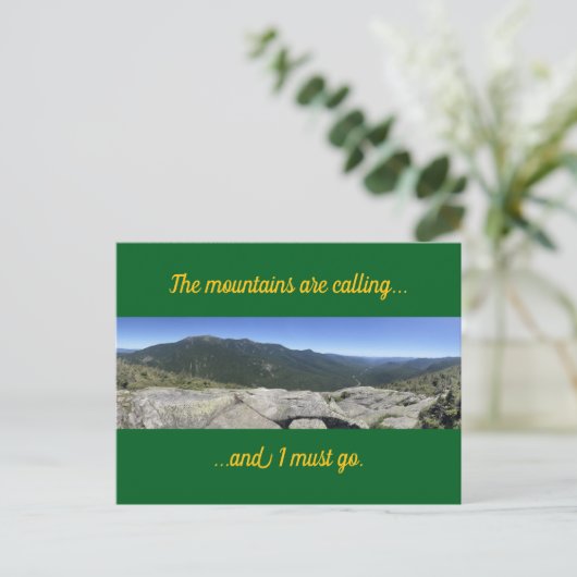 De bergen roepen briefkaart (Staand voorkant)