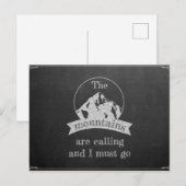 De bergen roepen briefkaart (Voorkant / Achterkant)