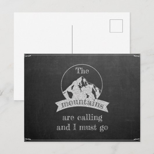 De bergen roepen briefkaart (Voorkant / Achterkant)