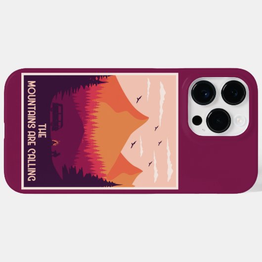 De bergen roepen Case-Mate iPhone case (Achterkant (horizontaal))