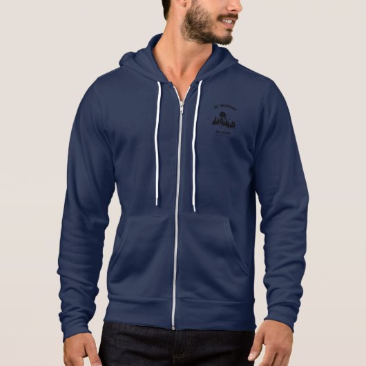 De bergen roepen en hier gaan we voluit hoodie (Voorkant)