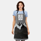 De bergen roepen en ik moet gaan citeren schort (Gedragen)