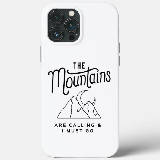 De bergen roepen en ik moet gaan cool geschenk Case-Mate iPhone case (Achterkant)