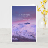 De bergen roepen en ik moet gaan. John Mui Kaart (Gele Bloem)