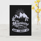 De bergen roepen en ik moet gaan kaart (Gele Bloem)