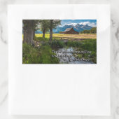 De bergen roepen en ik moet gaan - Muir Rechthoekige Sticker (Tas)