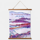 De bergen roepen en ik moet muurkunst doen hangend wandkleed (Voorkant)