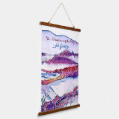 De bergen roepen en ik moet muurkunst doen hangend wandkleed (Gebogen)