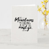 De bergen roepen kaart (Gele Bloem)