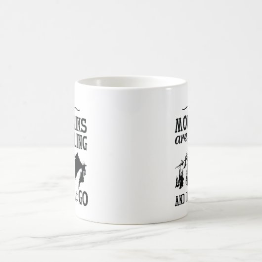 De bergen roepen koffiemok (Center)