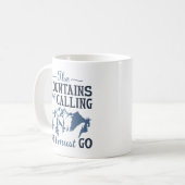 De bergen roepen koffiemok (Voorkant links)