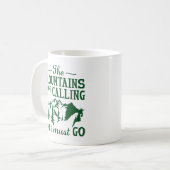 De bergen roepen koffiemok (Voorkant links)