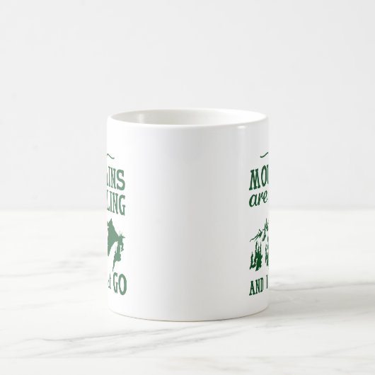 De bergen roepen koffiemok (Center)