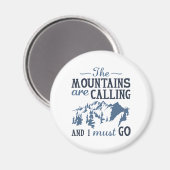 De bergen roepen magneet (Voorkant / Achterkant)