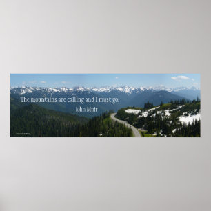 De bergen roepen poster