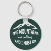 De bergen roepen sleutelhanger (Voorkant)