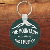 De bergen roepen sleutelhanger (Voorkant)