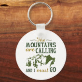 De bergen roepen sleutelhanger (Voorkant)