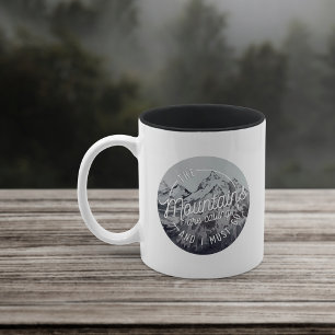 De bergen roepen   tweekleurige koffiemok