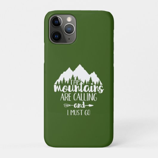 De Bergen Roken en Ik Moet Gaan Case-Mate iPhone Case (Achterkant)