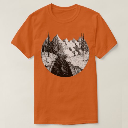 De bergen t-shirt (Design voorkant)