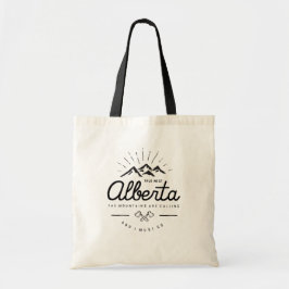 De bergen van Alberta roepen, ik moet gaan Monotoo Tote Bag