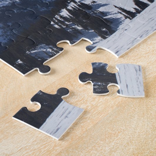 De bergen van de Alpen Legpuzzel (Zijkant)