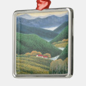 De Bergen van de lente Metalen Ornament (Links)