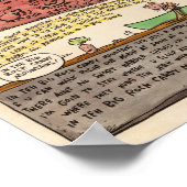 De bergen van het Snoep Big Rock Poster (Hoek)