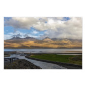De bergen van Zuid-IJsland Foto Afdruk (Voorkant)