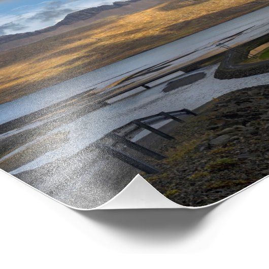 De bergen van Zuid-IJsland Foto Afdruk (Hoek)