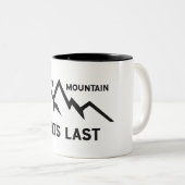 De bergen zijn de laatste tweekleurige koffiemok (Voorkant rechts)