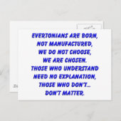 de bergen zijn geboren briefkaart (Voorkant / Achterkant)