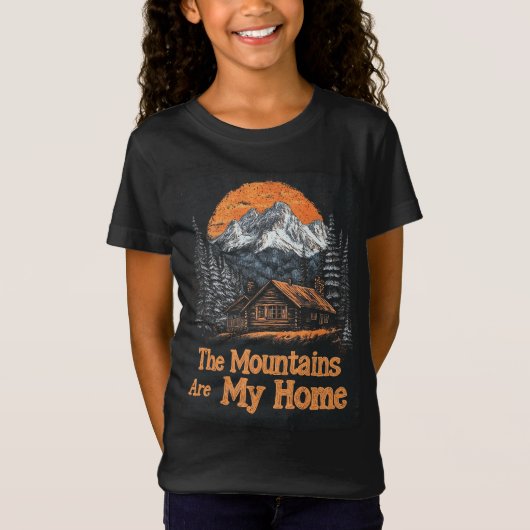 De bergen zijn mijn thuis t-shirt (Voorkant)