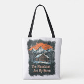 De bergen zijn mijn thuis tote bag (Achterkant)