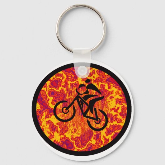 DE BERGFIETSRIDER SLEUTELHANGER (Voorkant)