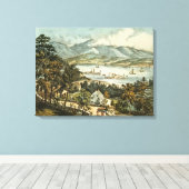 De berggebieden van de Catskills Canvas Afdruk (Insitu (Houten vloer))